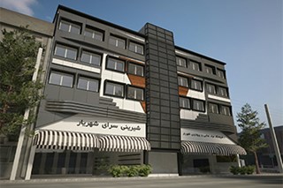 نمای کامپوزیت در مجتمع تجاری مسکونی شهریار